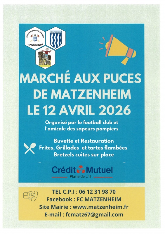 Marché aux puces 12 avril 2026